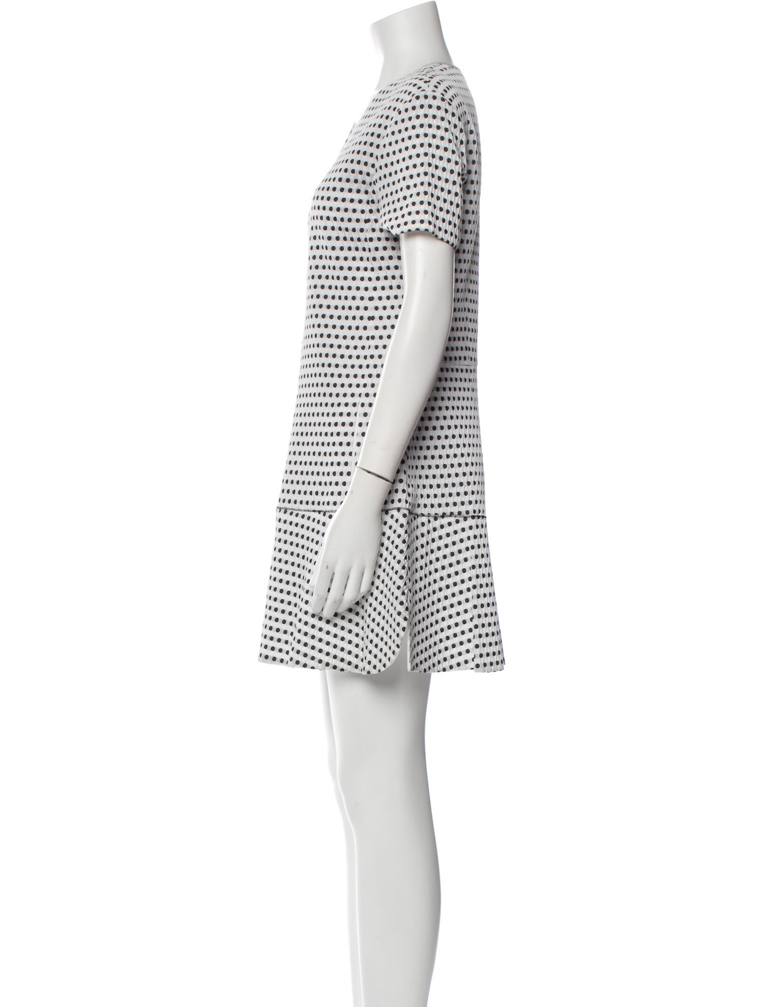 Nina Ricci Polka Dot Print Mini Dress