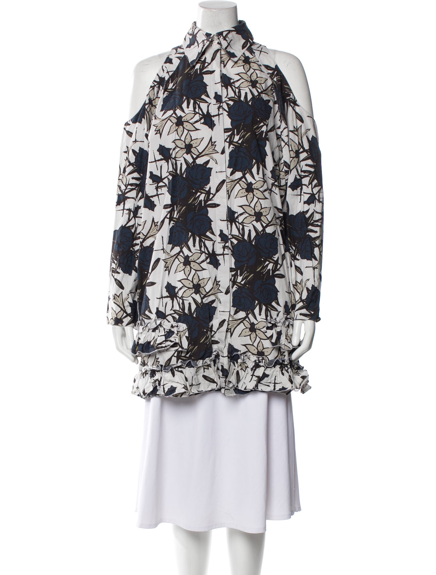 Nina Ricci Floral Print Mini Dress