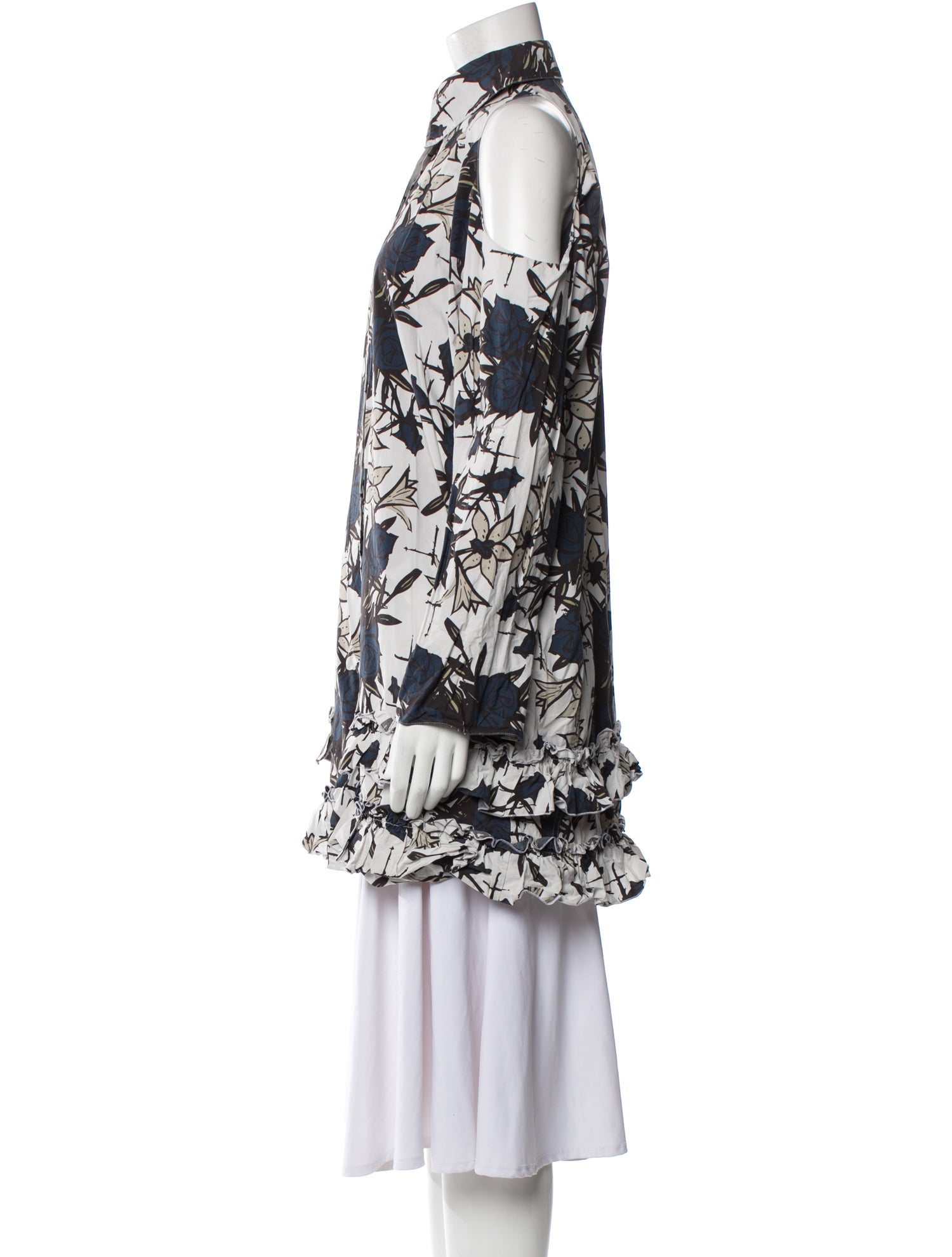 Nina Ricci Floral Print Mini Dress