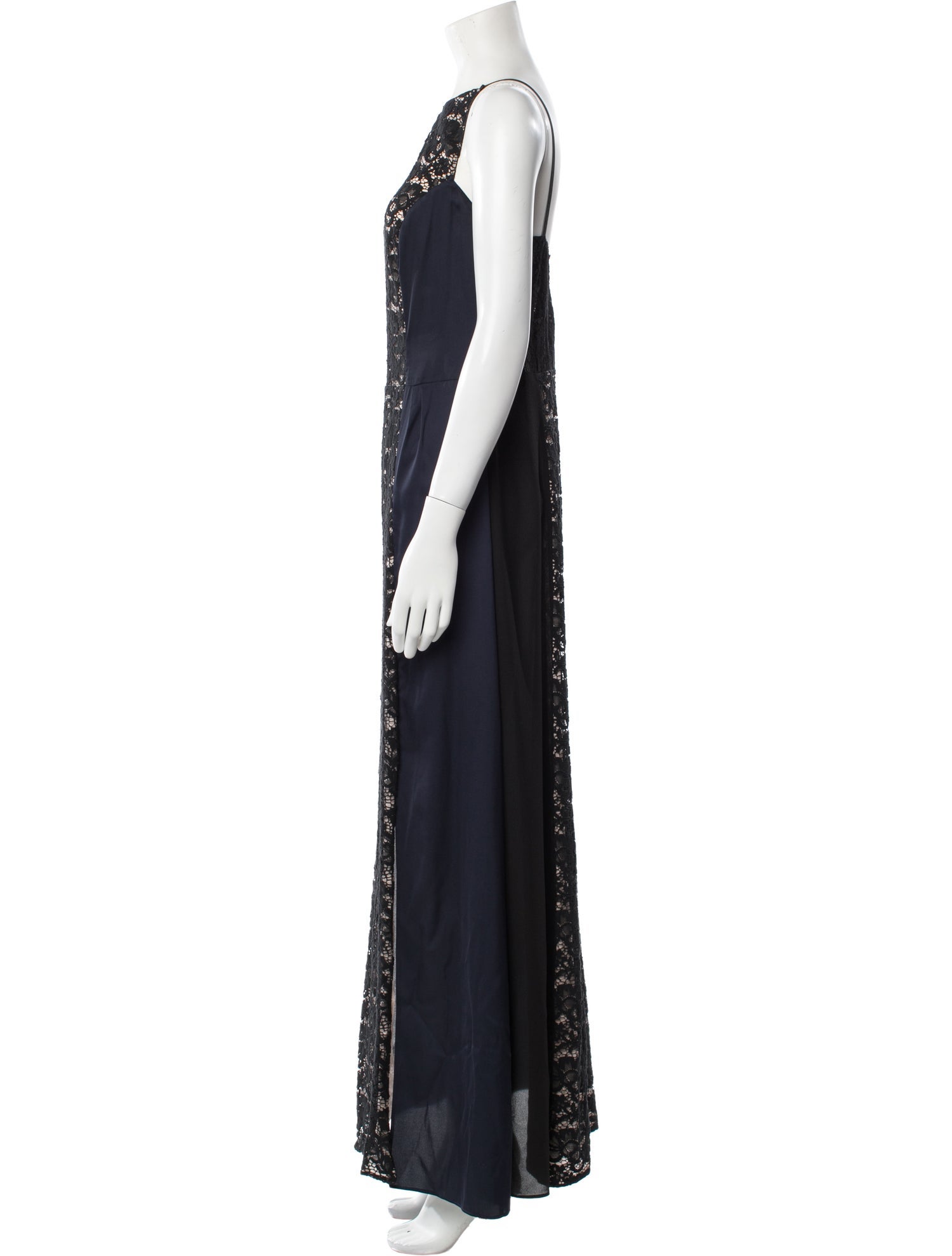 Nina Ricci Lace Pattern Long Dress