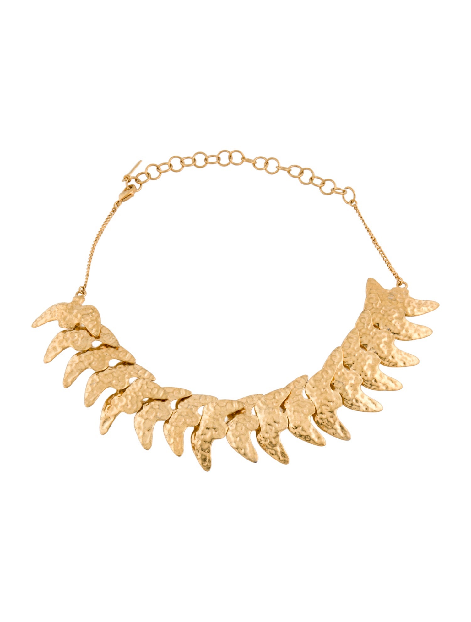 Nina Ricci Hammered Dove Collar Necklace