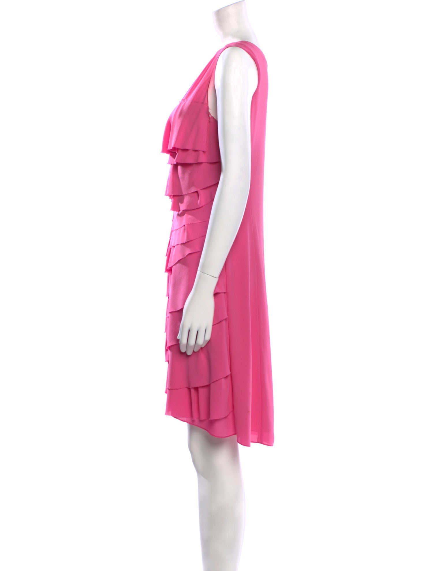 Nina Ricci V-Neck Knee-Length Dress