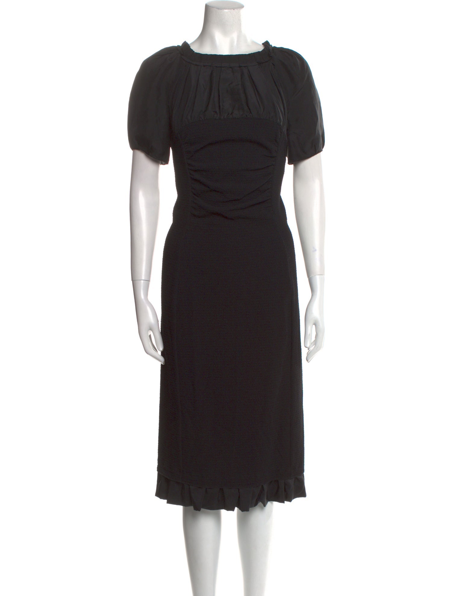 Nina Ricci Bateau Neckline Midi Length Dress