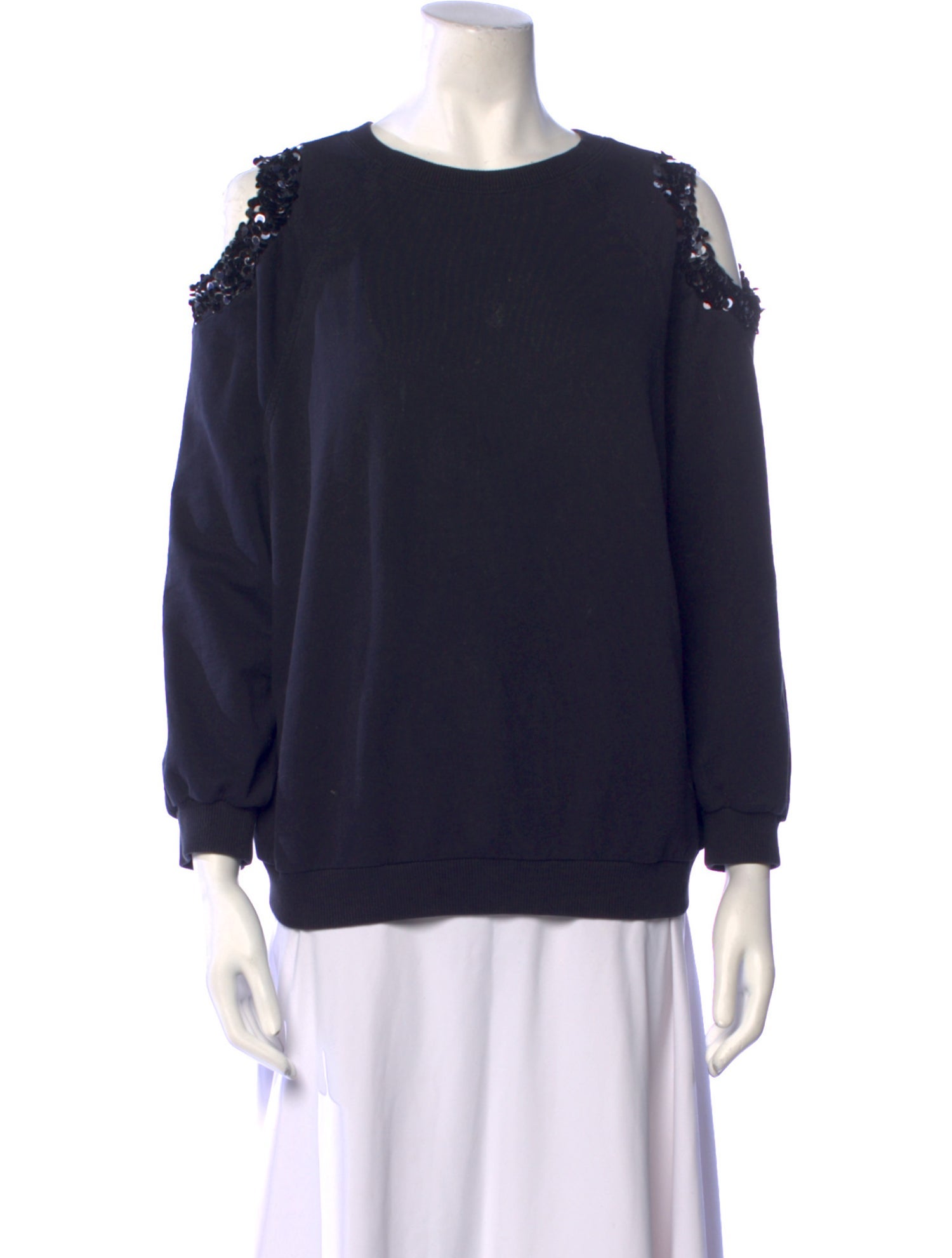 Nina Ricci Crew Neck Three-Quarter Sleeve Sweatshirt
