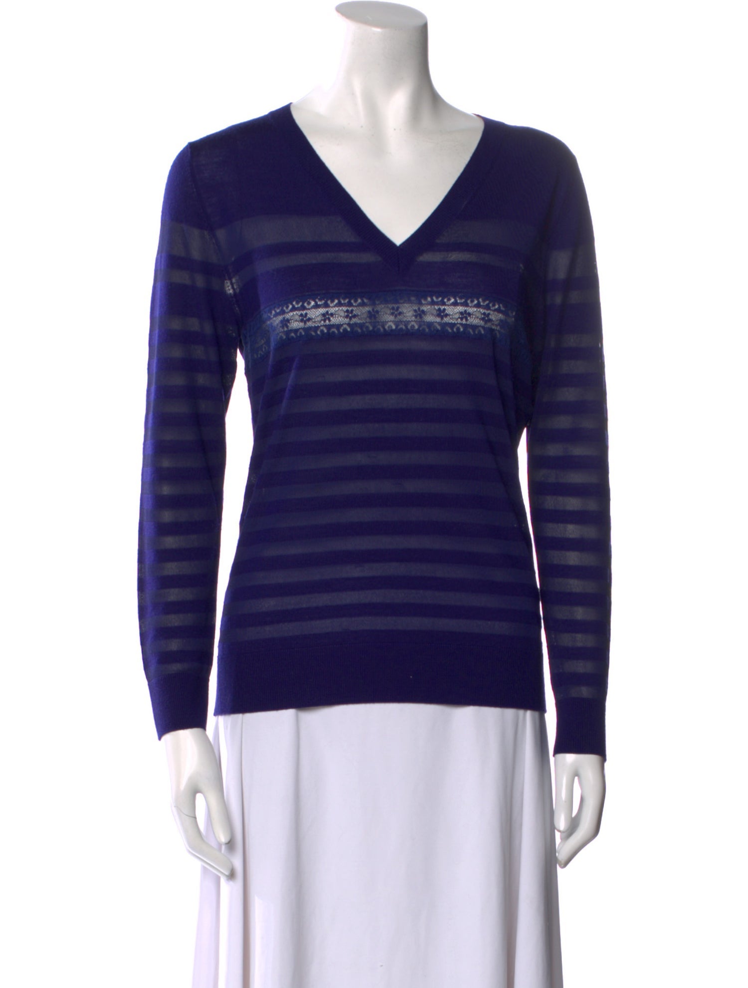 Nina Ricci Wool Striped Sweater