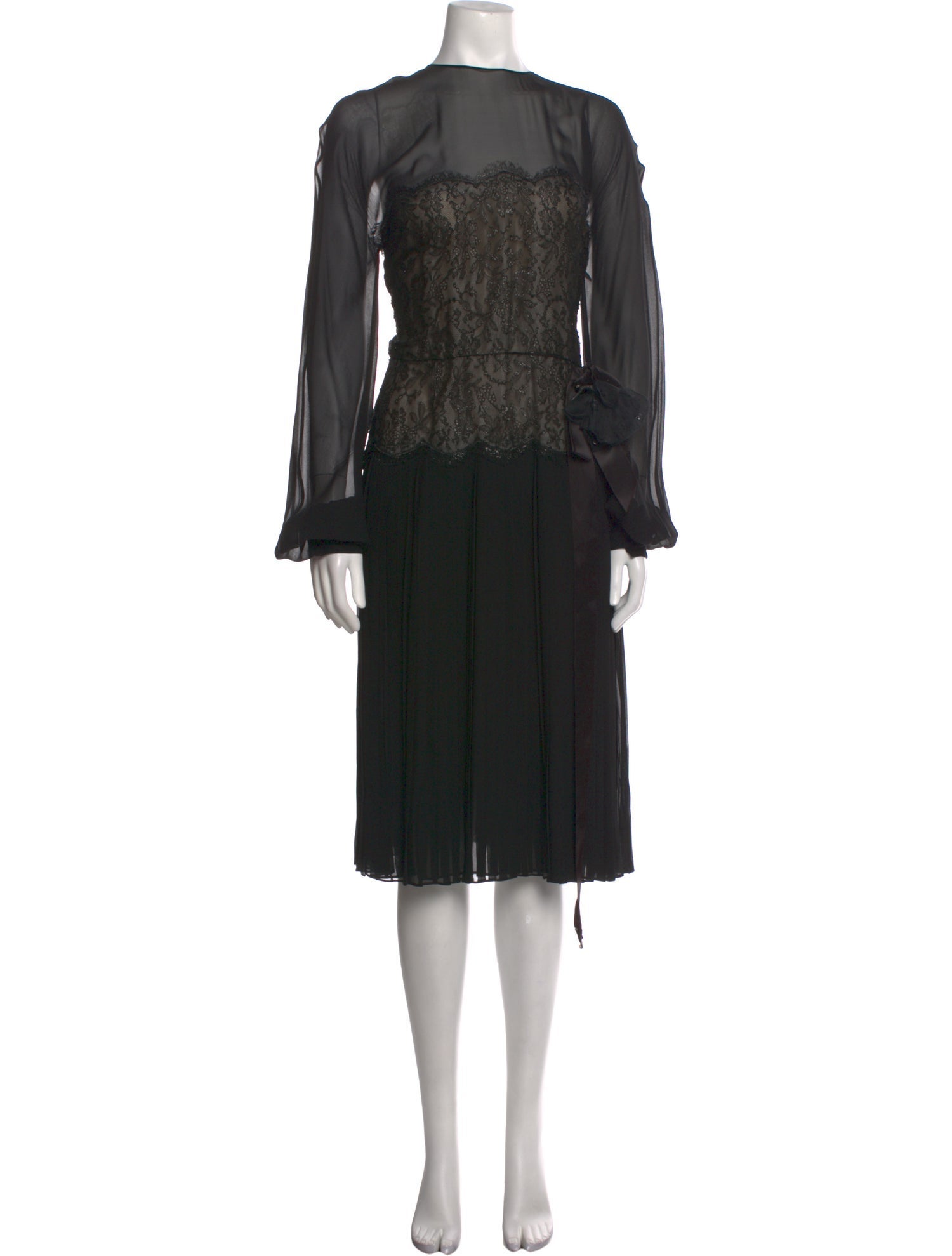 Nina Ricci Silk Midi Length Dress