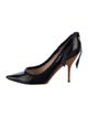 Nina Ricci Leather Whipstitch Trim Pumps