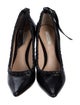 Nina Ricci Leather Whipstitch Trim Pumps