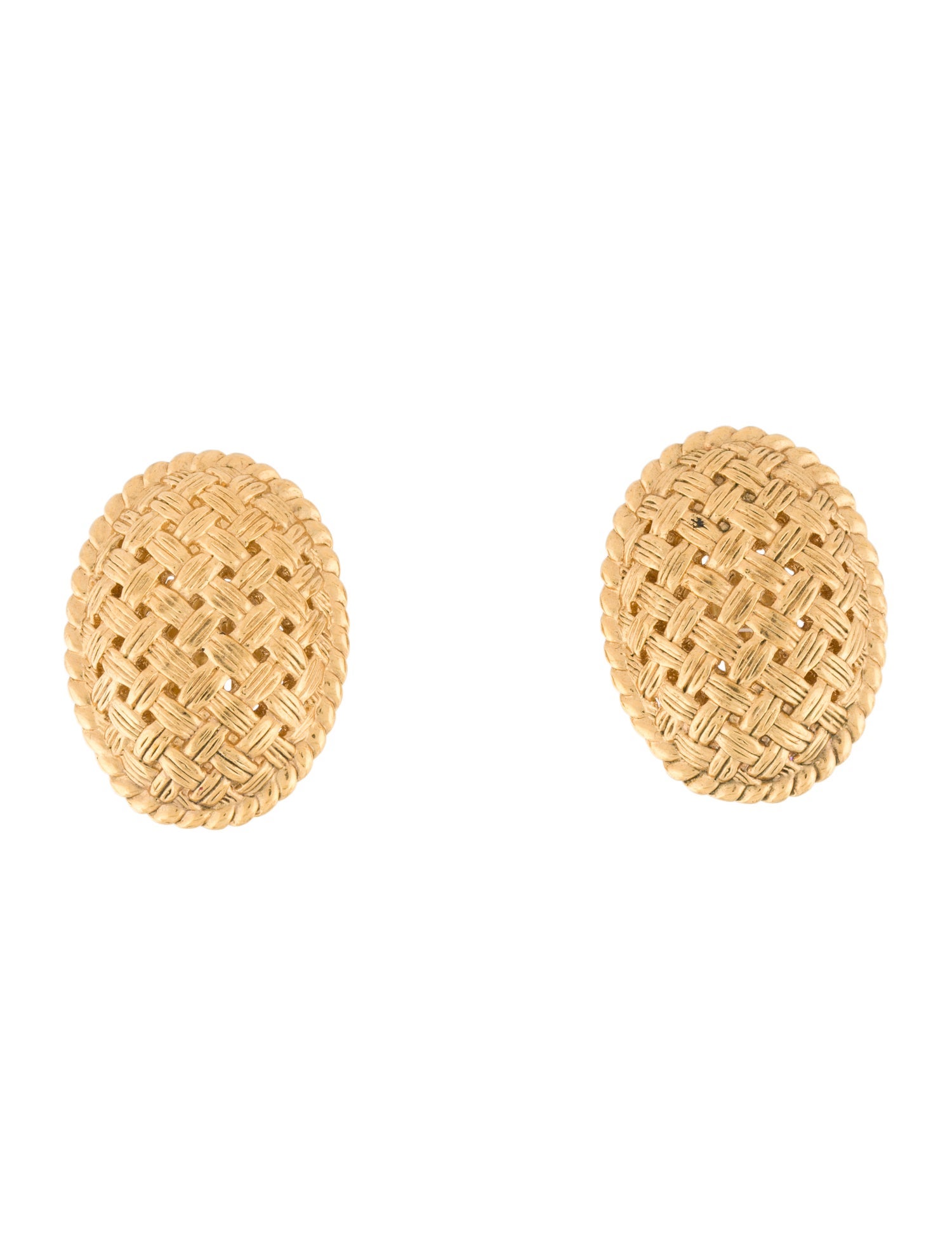 Nina Ricci Woven Clip-On Earrings