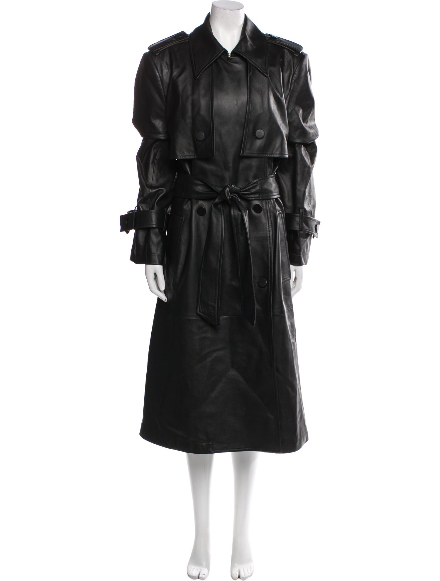 Nina Ricci Leather Trench Coat