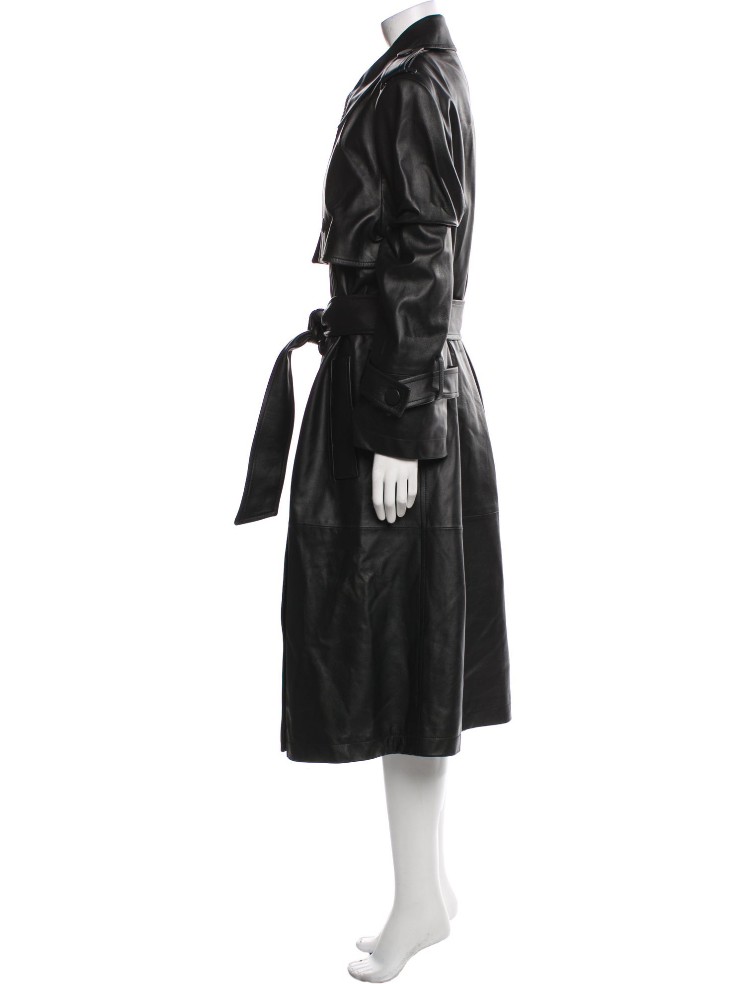 Nina Ricci Leather Trench Coat