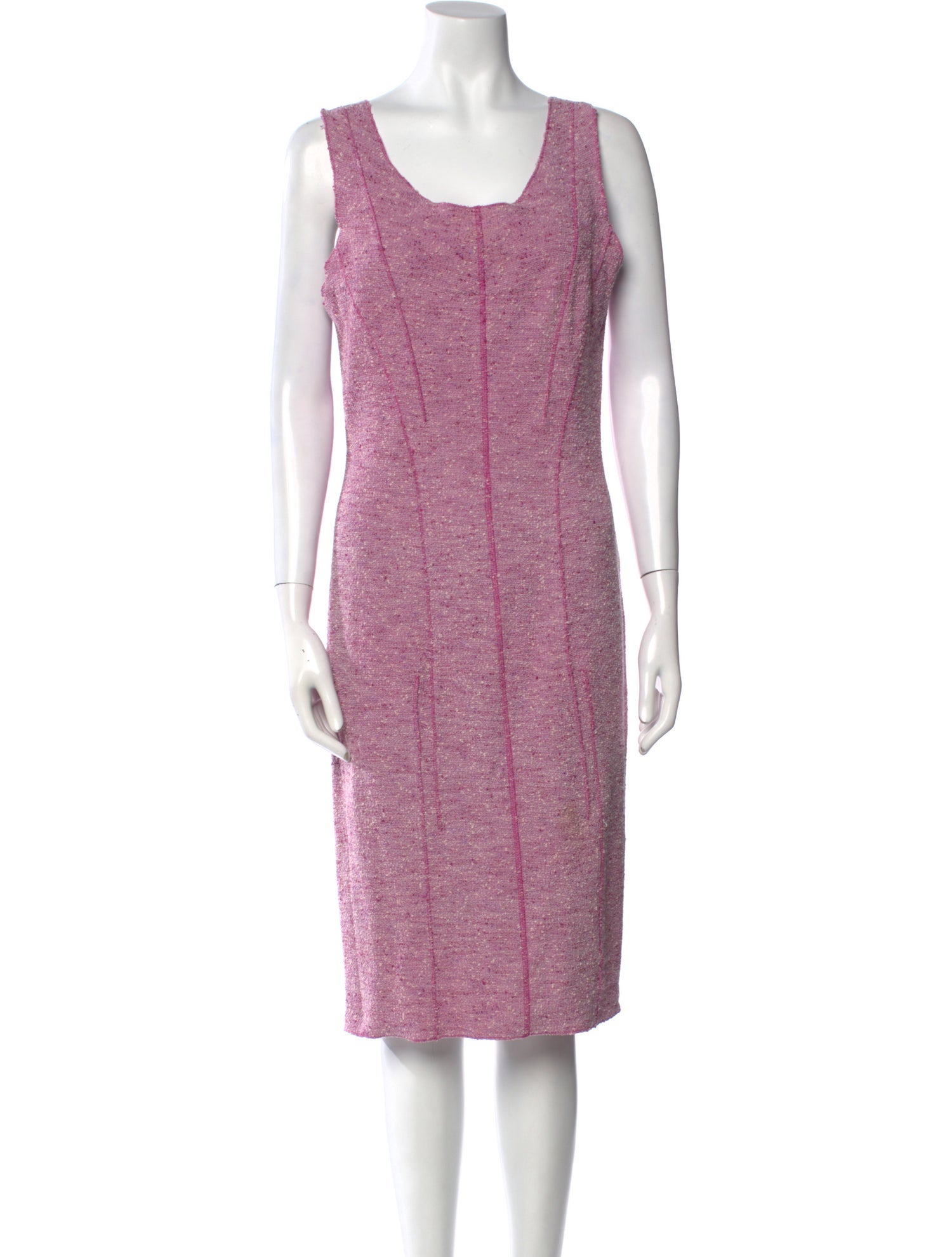 Nina Ricci Scoop Neck Midi Length Dress