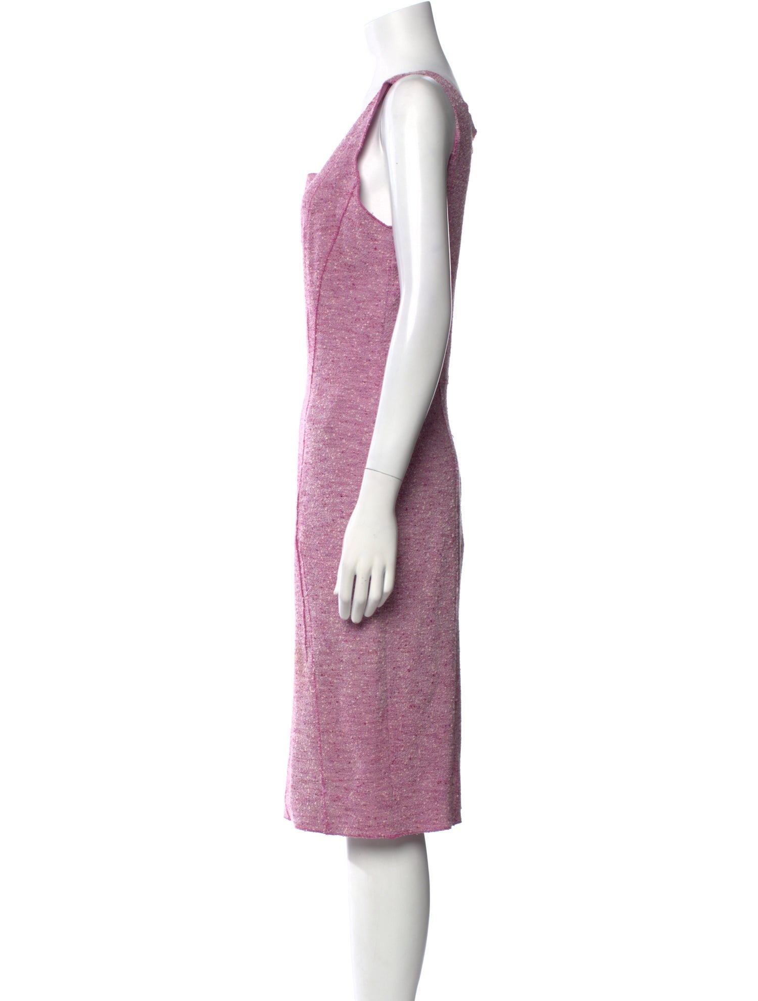 Nina Ricci Scoop Neck Midi Length Dress