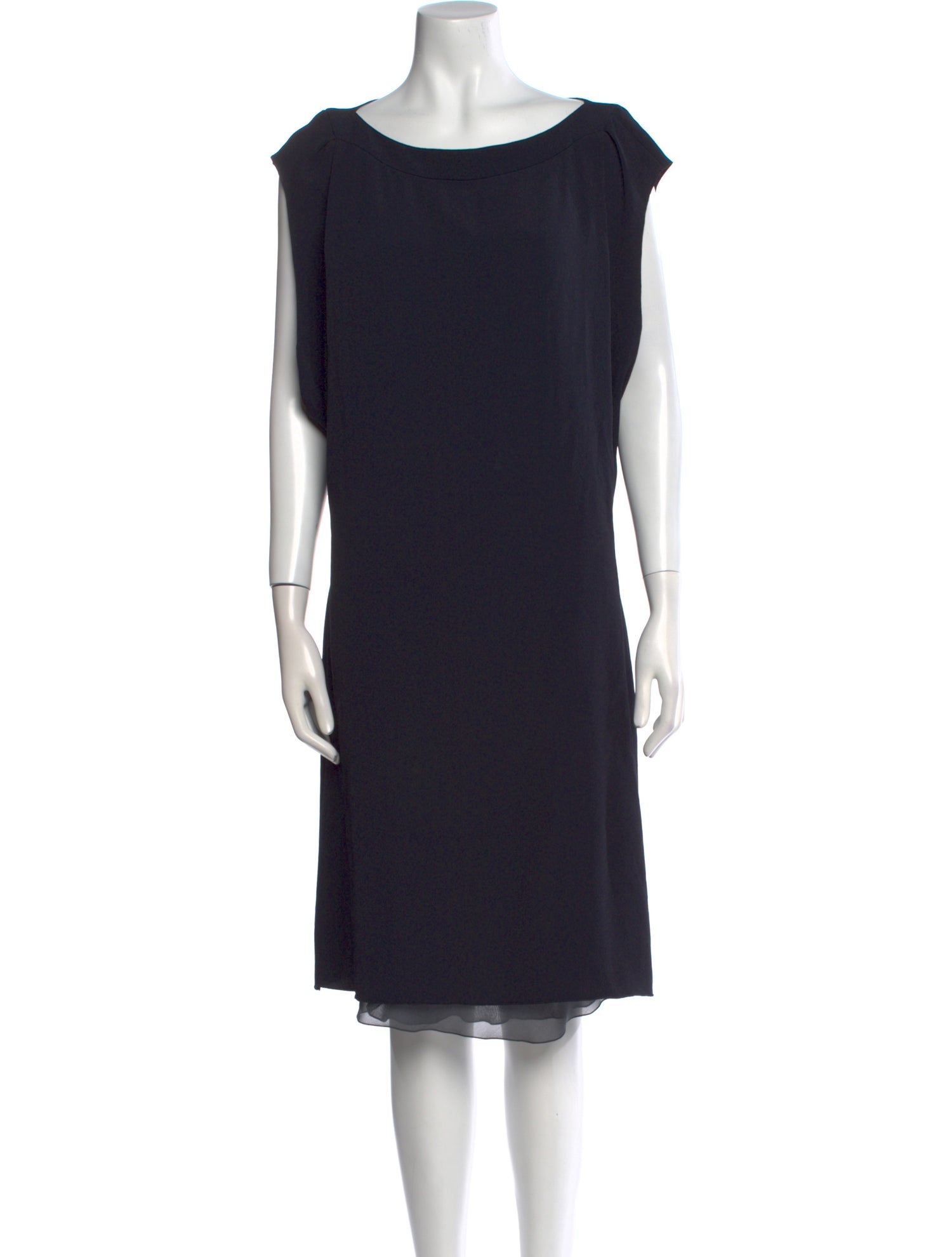 Nina Ricci Bateau Neckline Knee-Length Dress