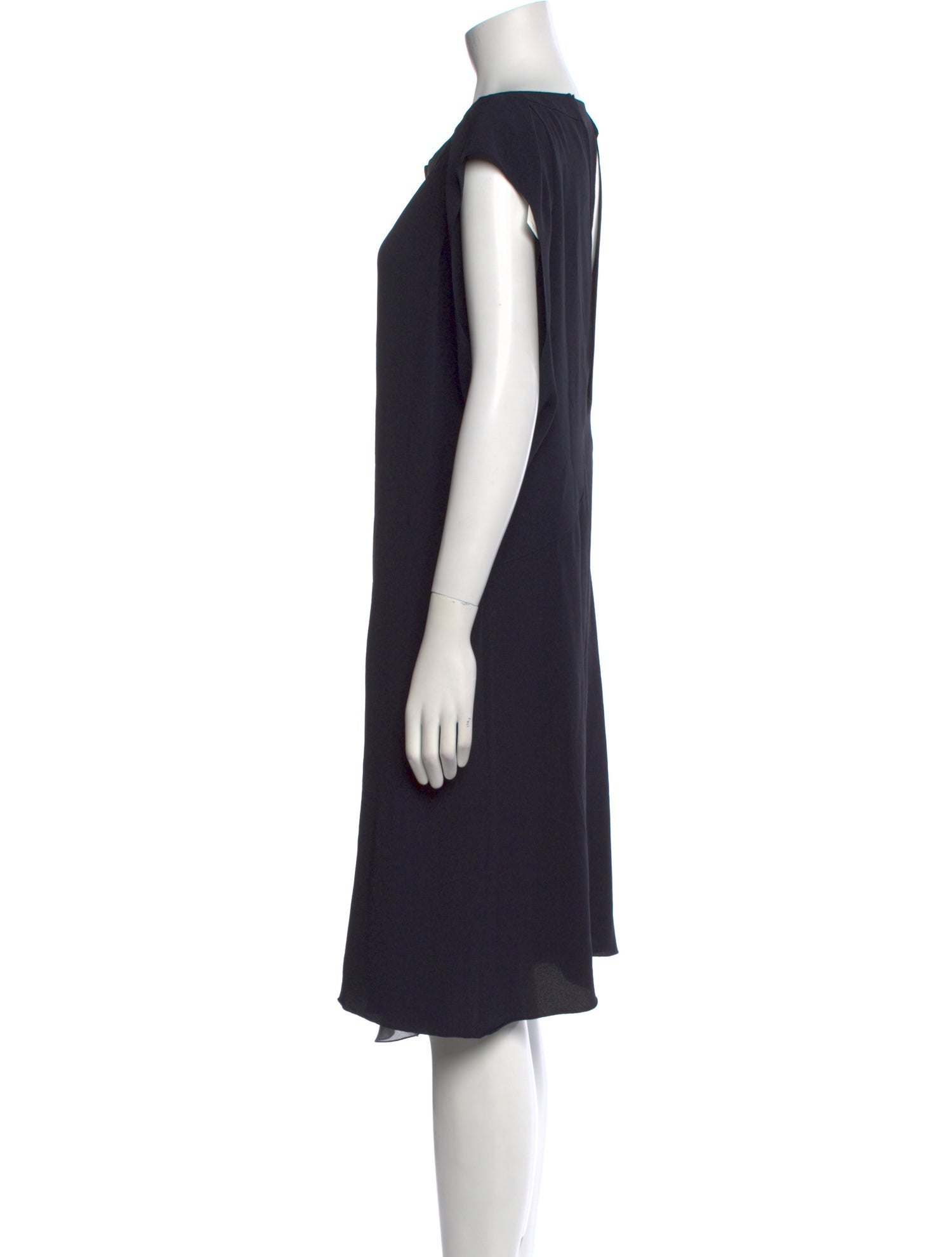 Nina Ricci Bateau Neckline Knee-Length Dress