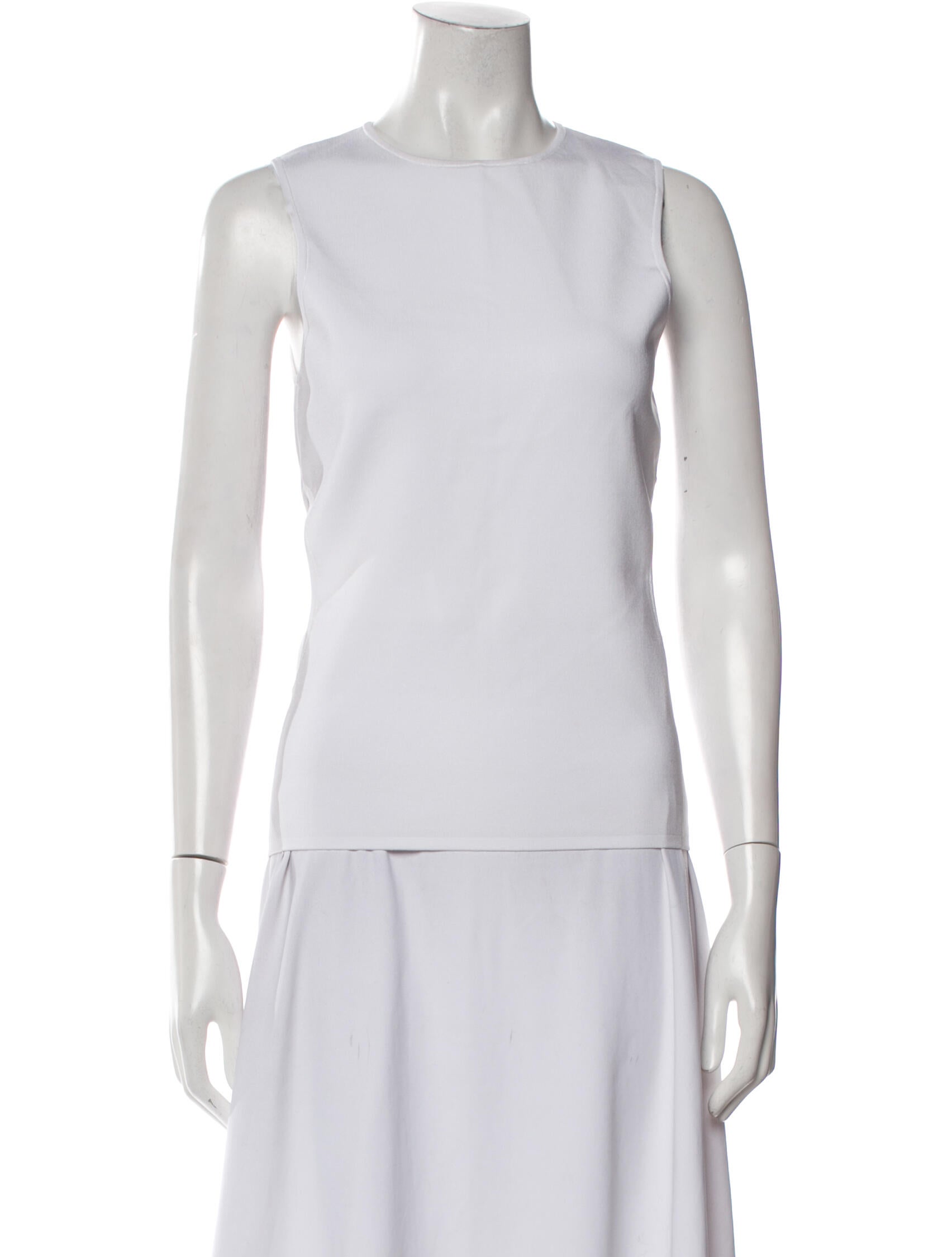 Nina Ricci Crew Neck Sleeveless Top