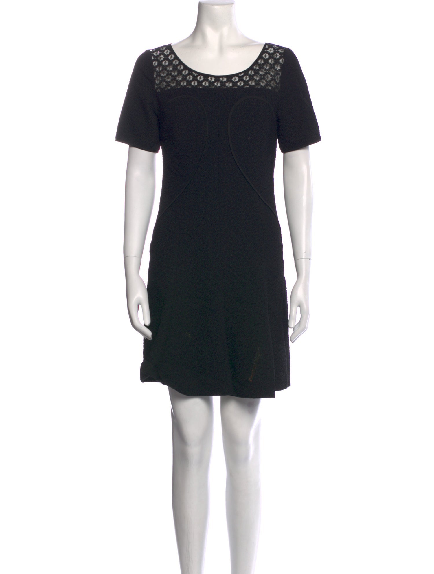 Nina Ricci Scoop Neck Mini Dress
