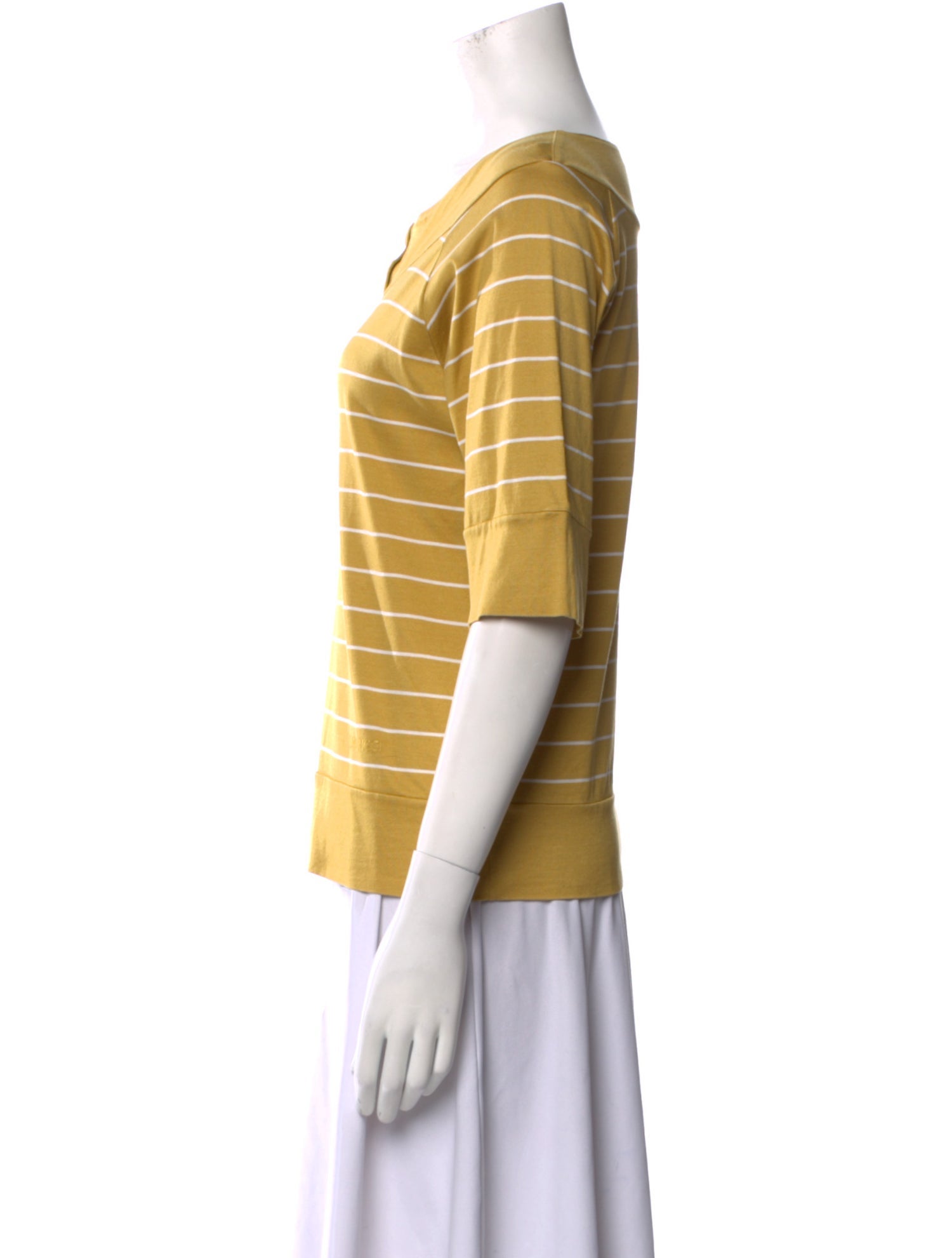 Nina Ricci Striped Scoop Neck T-Shirt