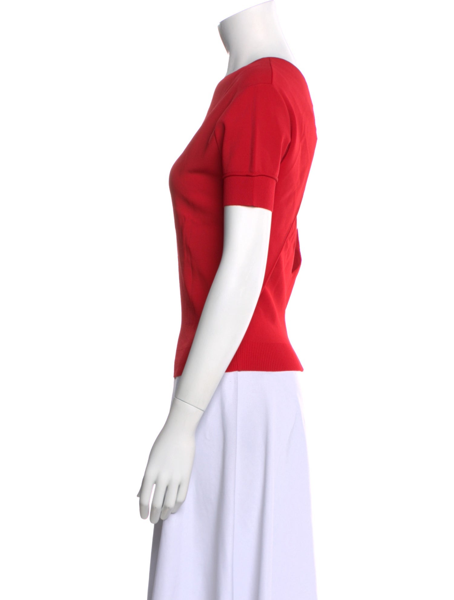 Nina Ricci Silk V-Neck Top