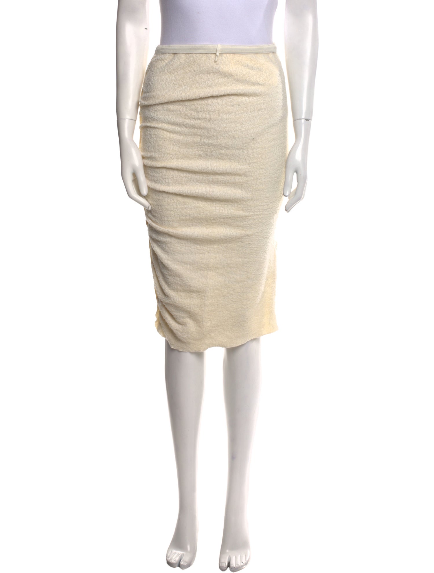 Nina Ricci Ruffle Embellishment Knee-Length Skirt