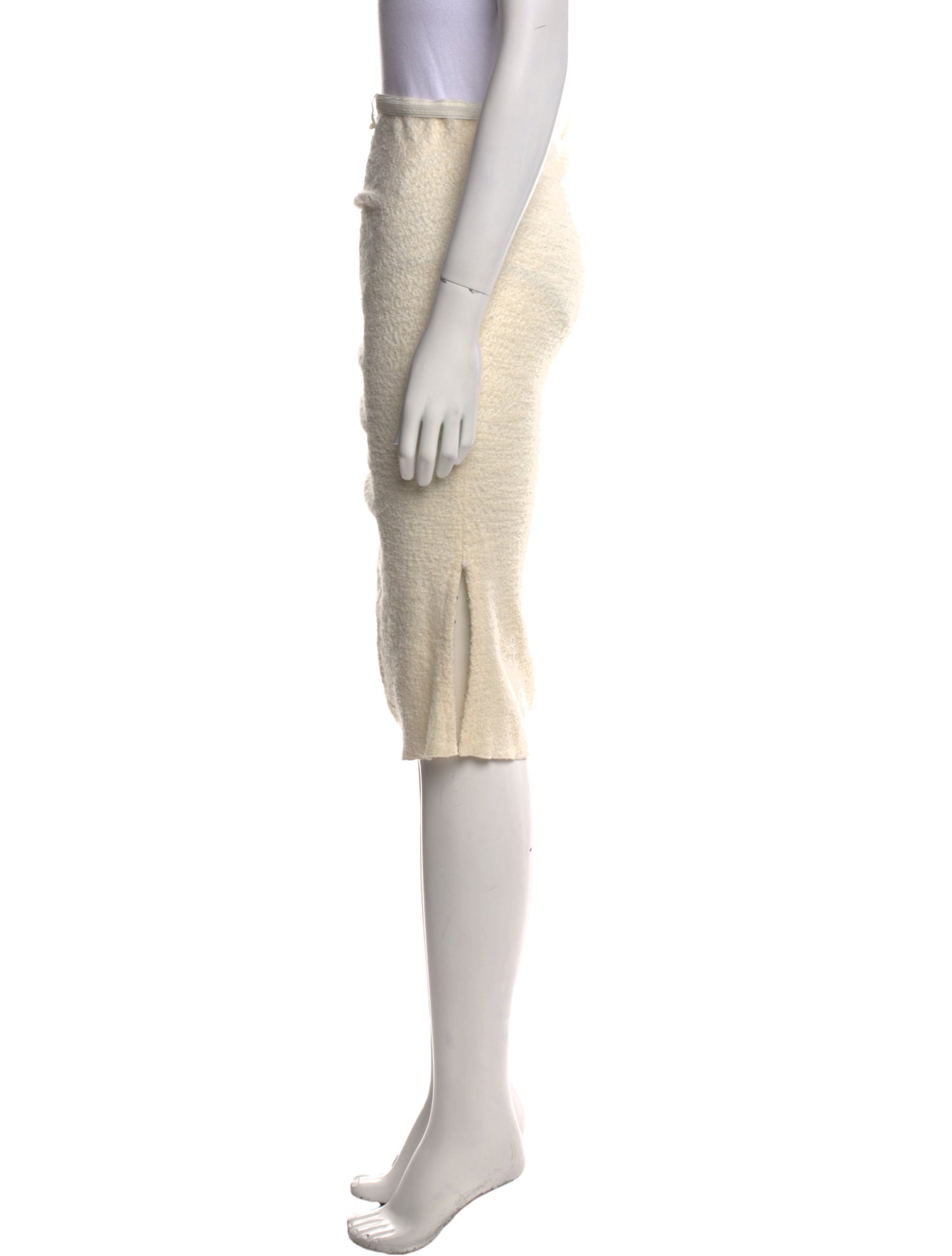 Nina Ricci Ruffle Embellishment Knee-Length Skirt