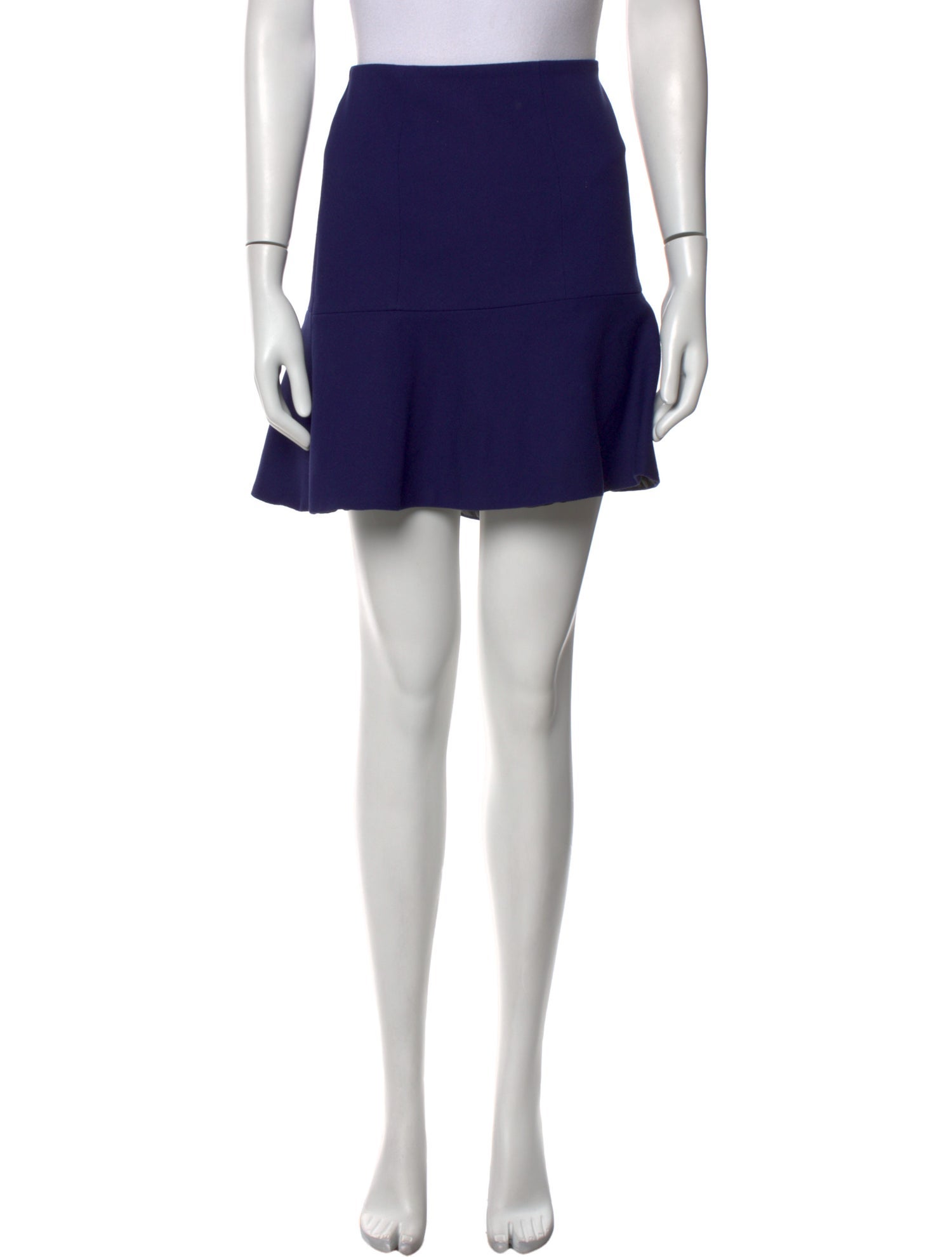 Nina Ricci Pleated Accents Mini Skirt