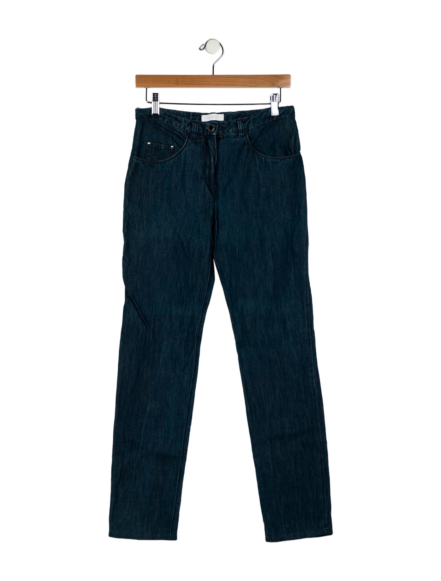 Nina Ricci Mid-Rise Straight Leg Jeans