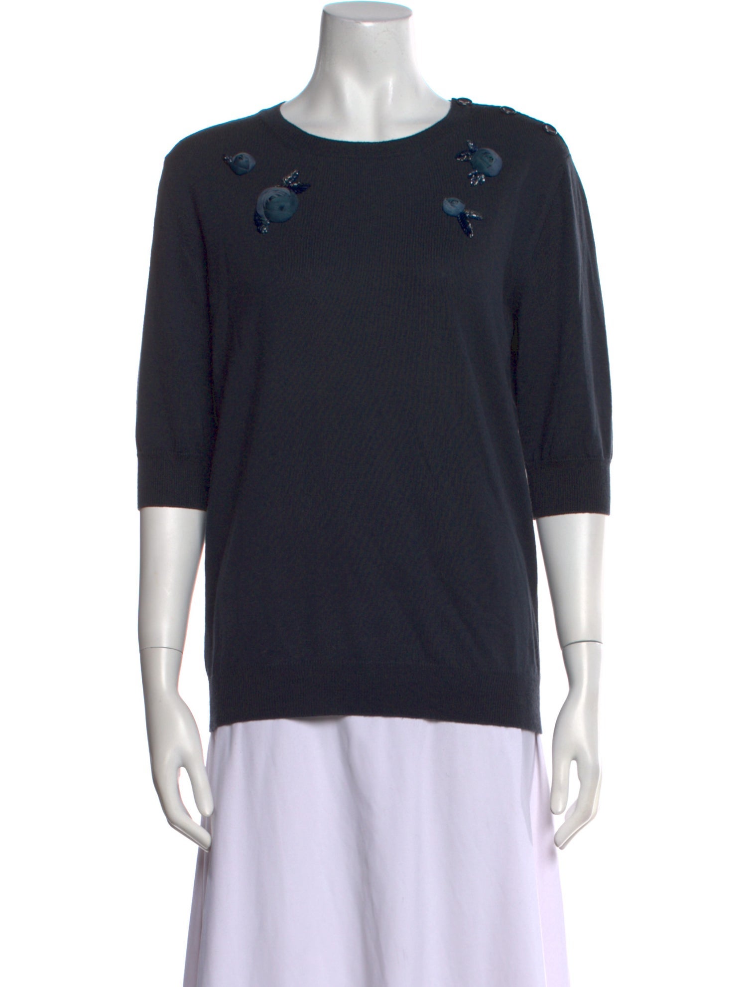 Nina Ricci Wool Scoop Neck Sweater