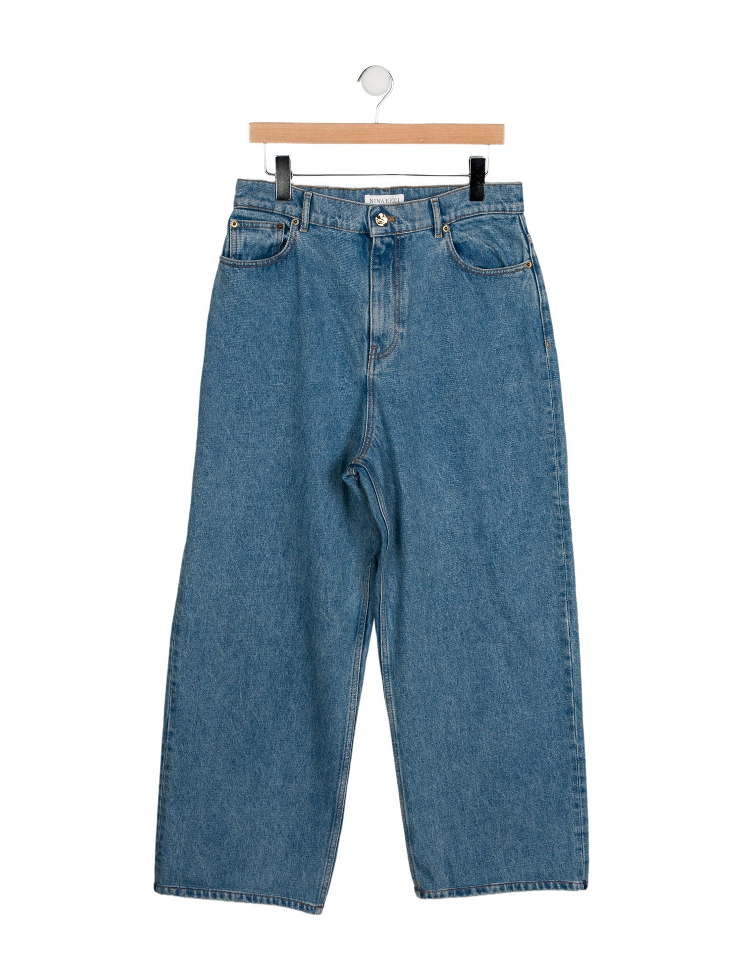 Nina Ricci High-Rise Wide Leg Jeans