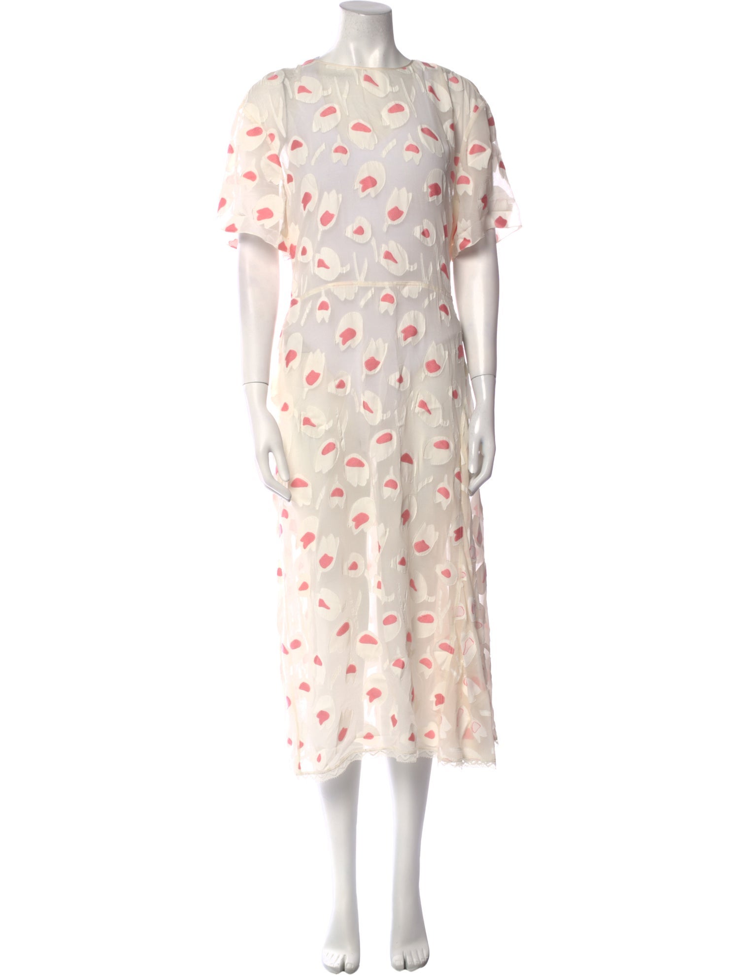 Nina Ricci Printed Midi Length Dress w/ Tags