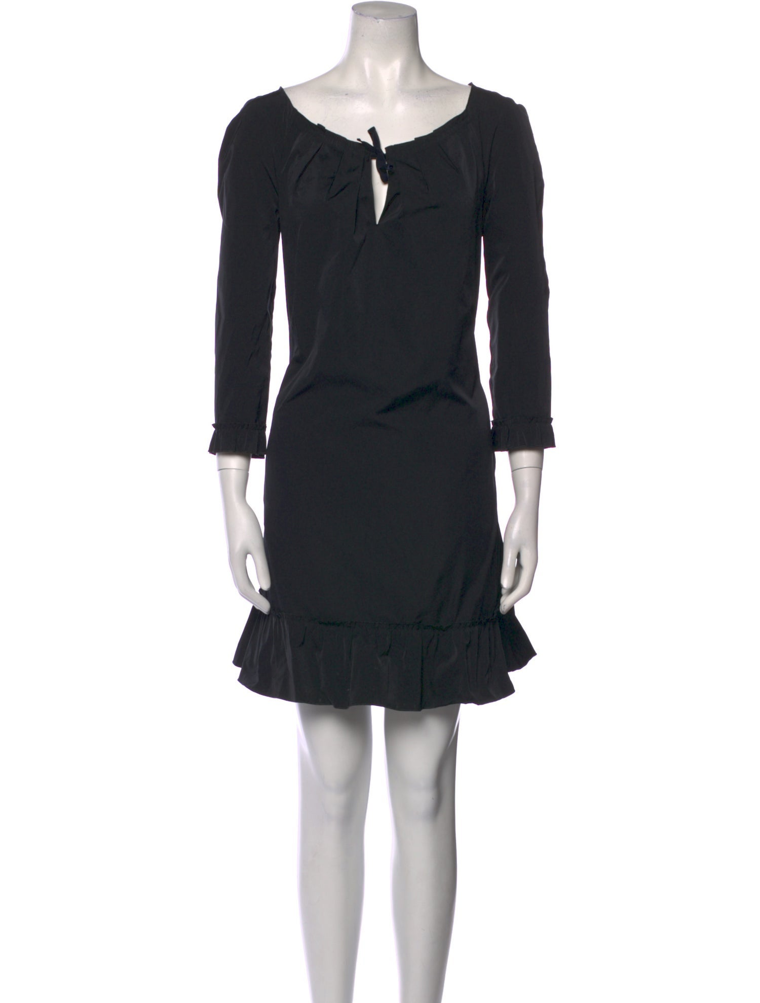 Nina Ricci Tie Neck Mini Dress