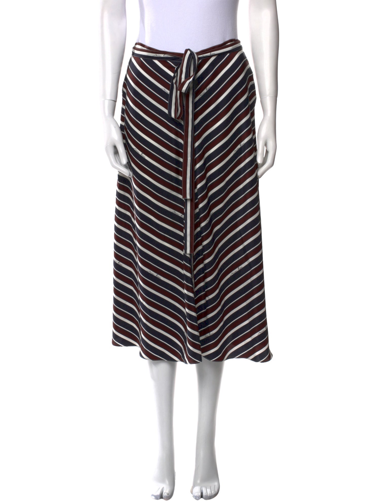 Nina Ricci Silk Midi Length Skirt