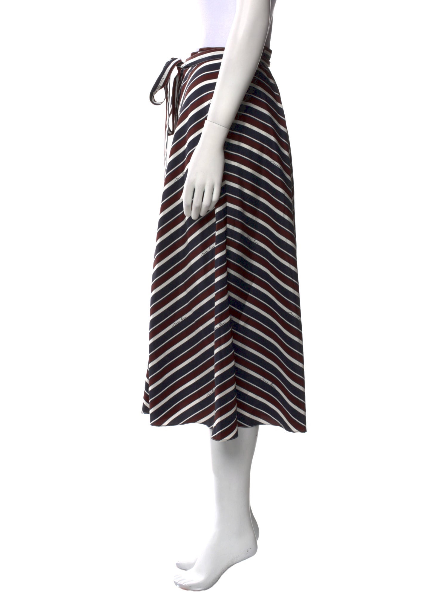 Nina Ricci Silk Midi Length Skirt