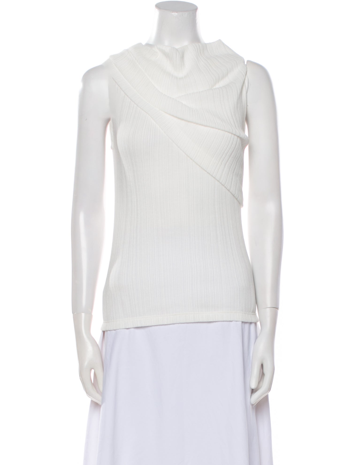 Nina Ricci Cowl Neck Sleeveless Top