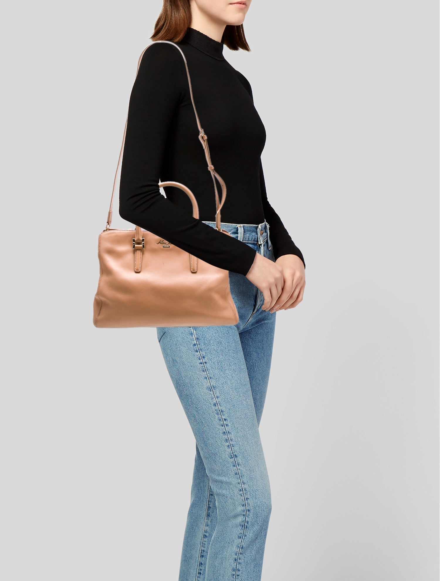 Nina Ricci Leather Top Handle Bag