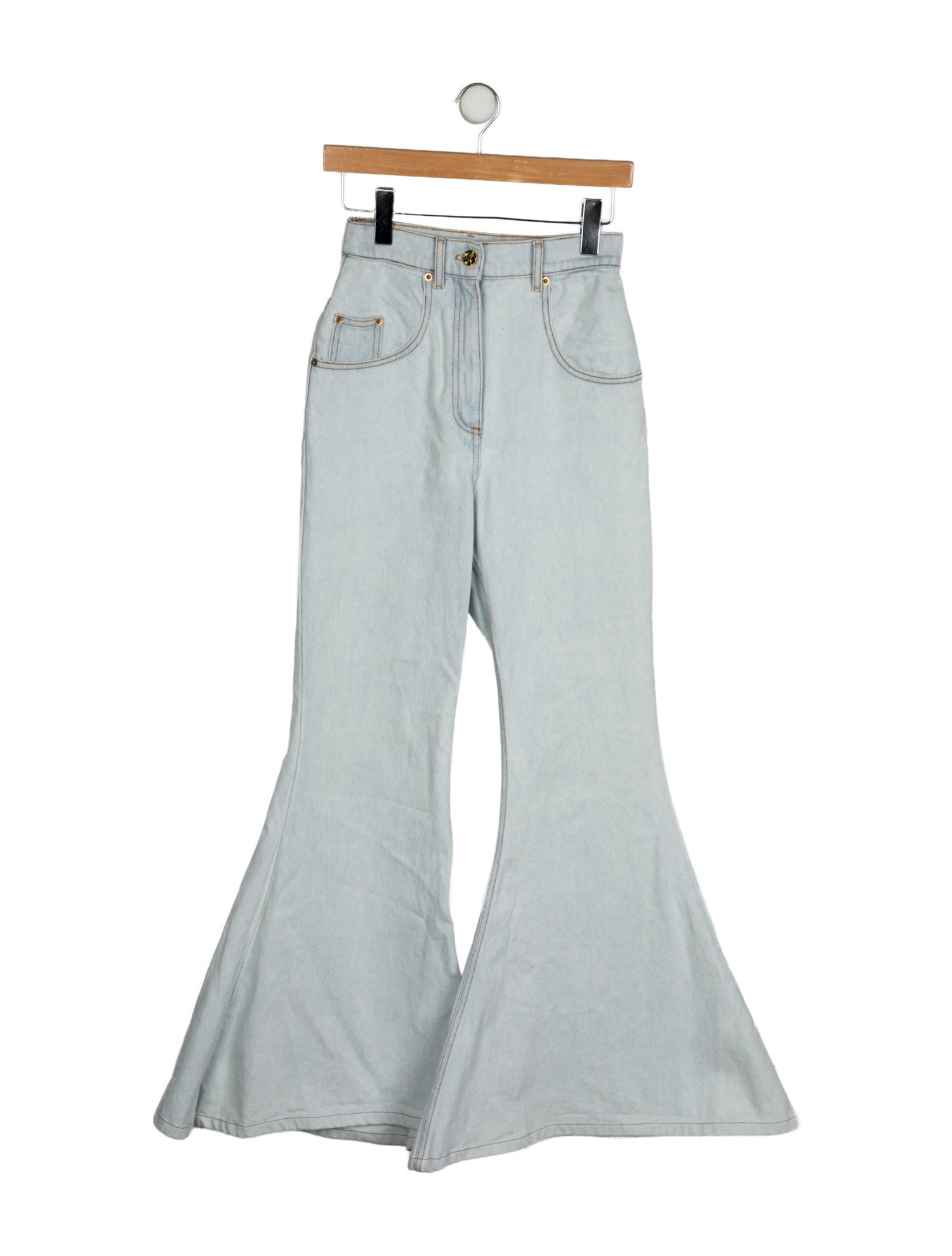 Nina Ricci High-Rise Wide Leg Jeans