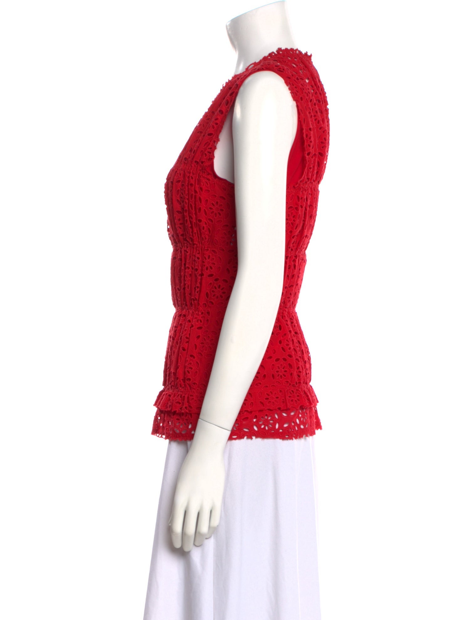 Nina Ricci Crew Neck Sleeveless Top