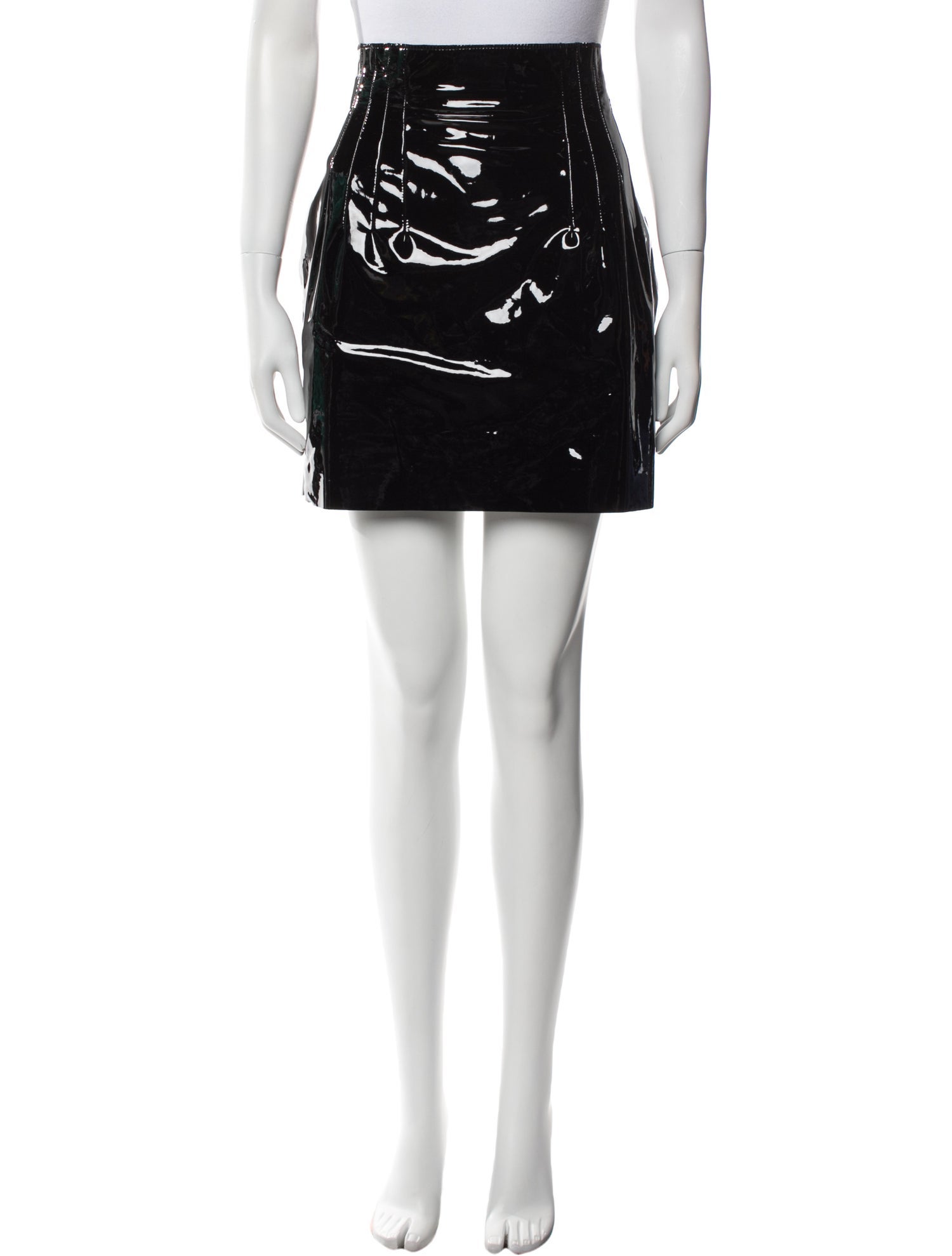 Nina Ricci Lamb Leather Mini Skirt