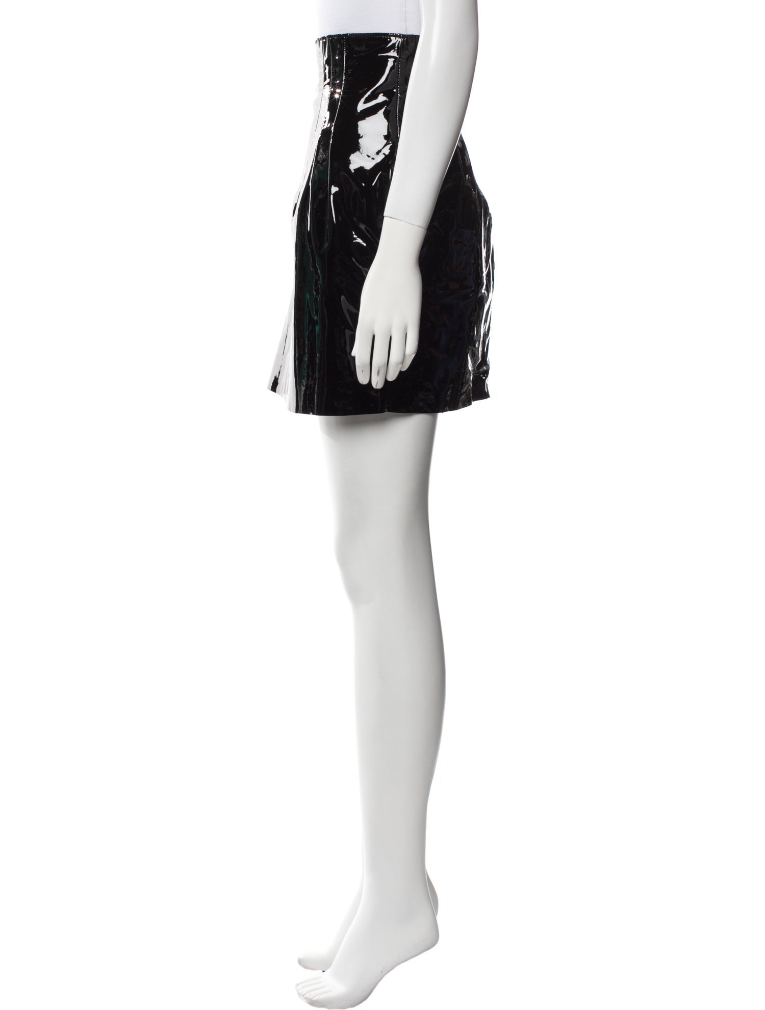 Nina Ricci Lamb Leather Mini Skirt