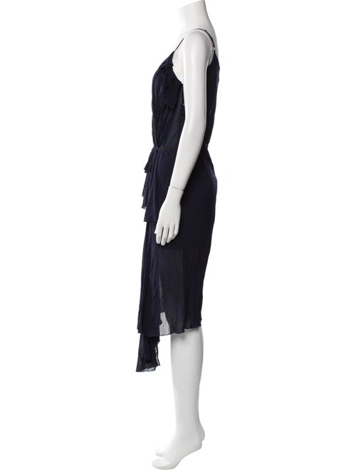 Nina Ricci V-Neck Midi Length Dress