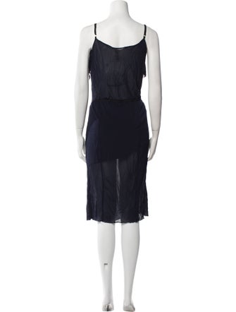 Nina Ricci V-Neck Midi Length Dress