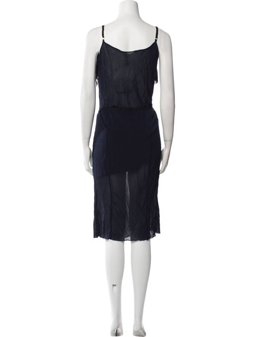 Nina Ricci V-Neck Midi Length Dress