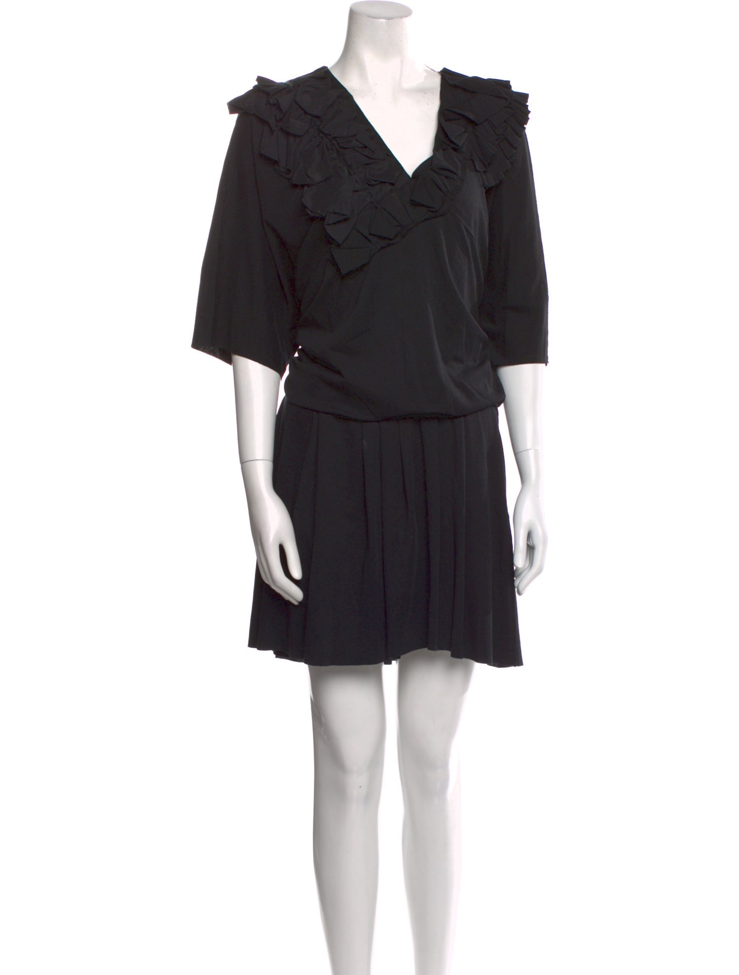 Nina Ricci V-Neck Mini Dress