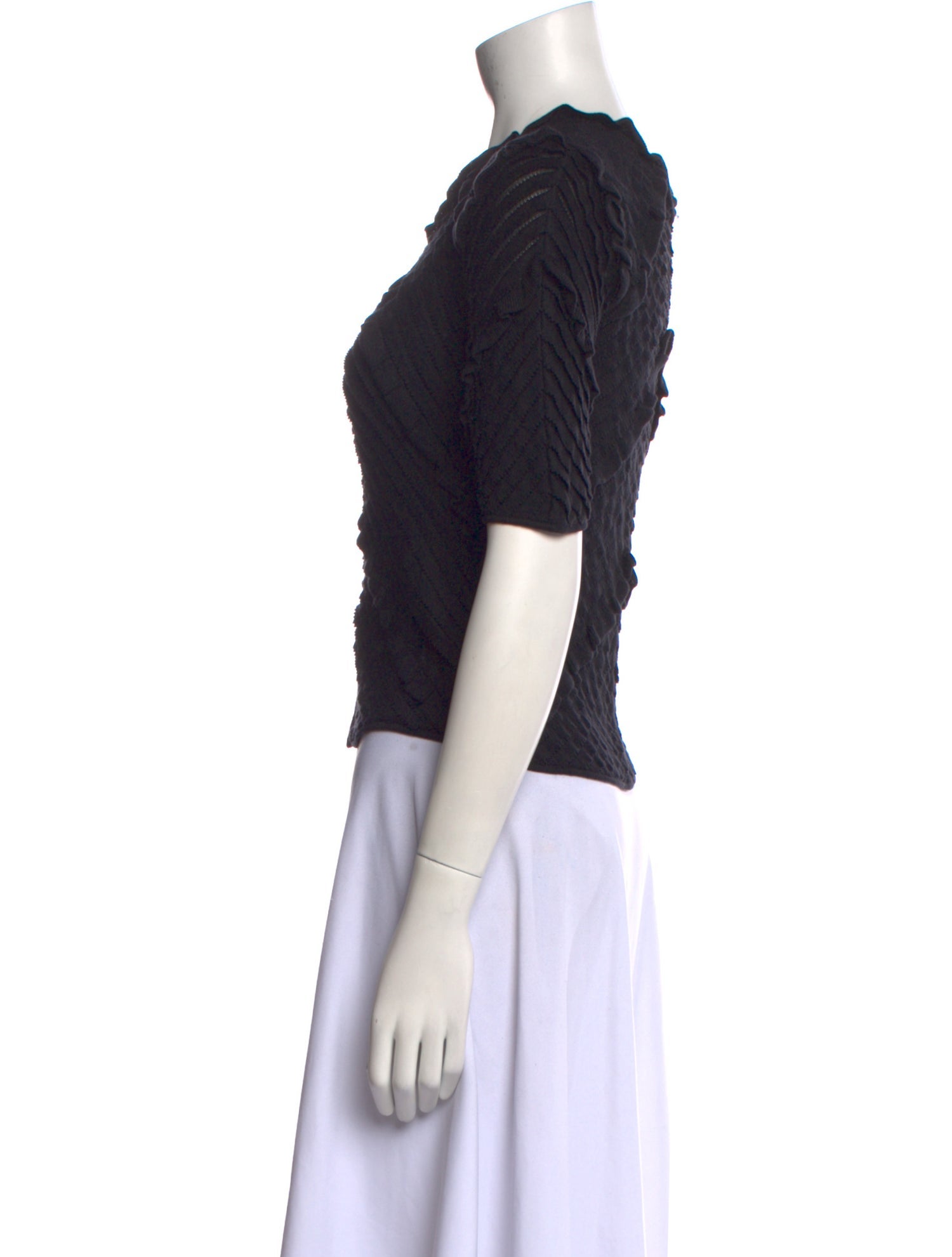 Nina Ricci Silk V-Neck Top