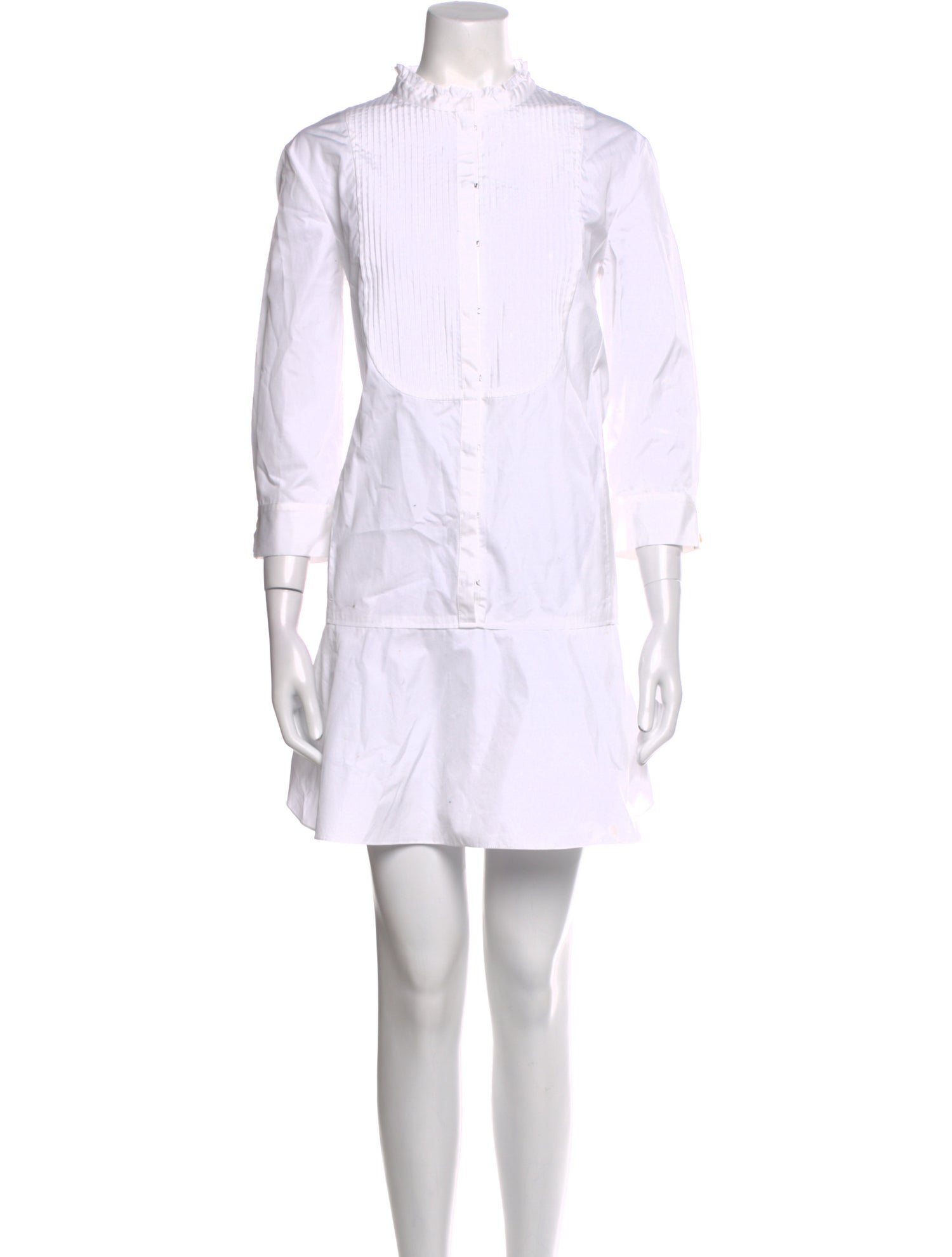 Nina Ricci Mock Neck Mini Dress