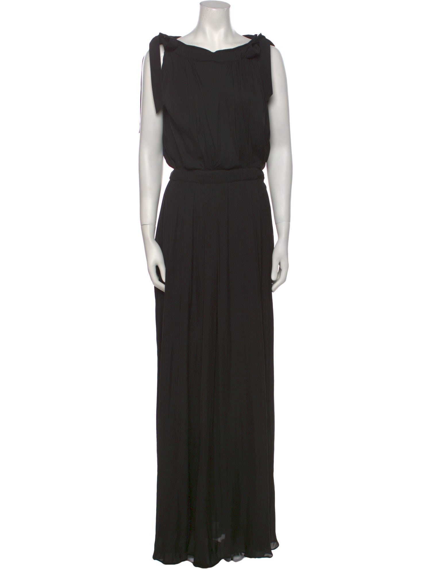 Nina Ricci Bateau Neckline Long Dress