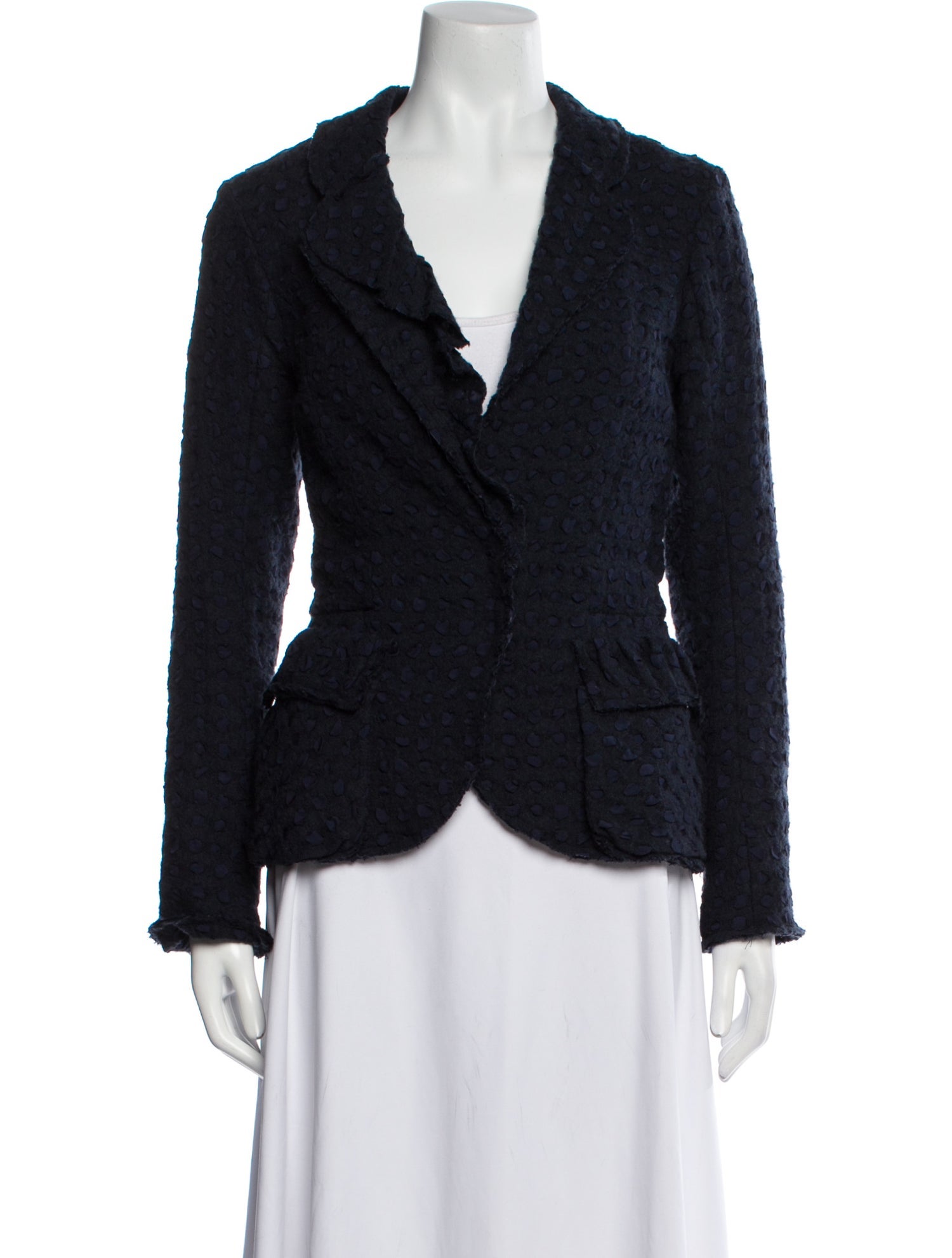 Nina Ricci Wool Tweed Pattern Blazer