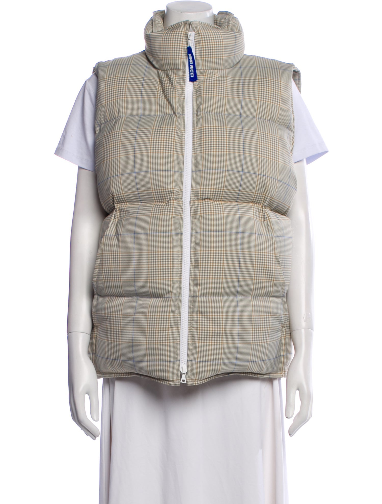 Nina Ricci Plaid Print Vest
