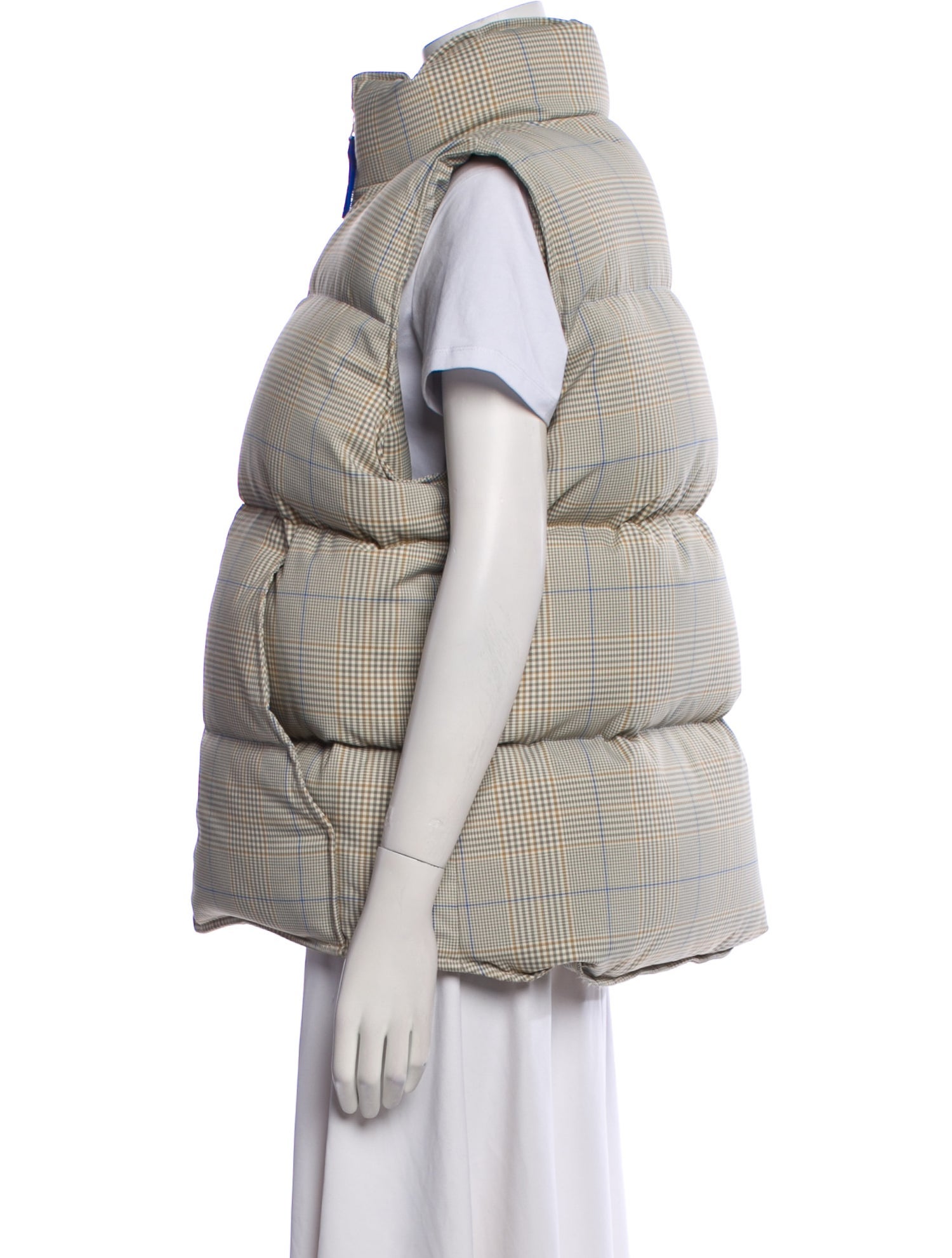 Nina Ricci Plaid Print Vest