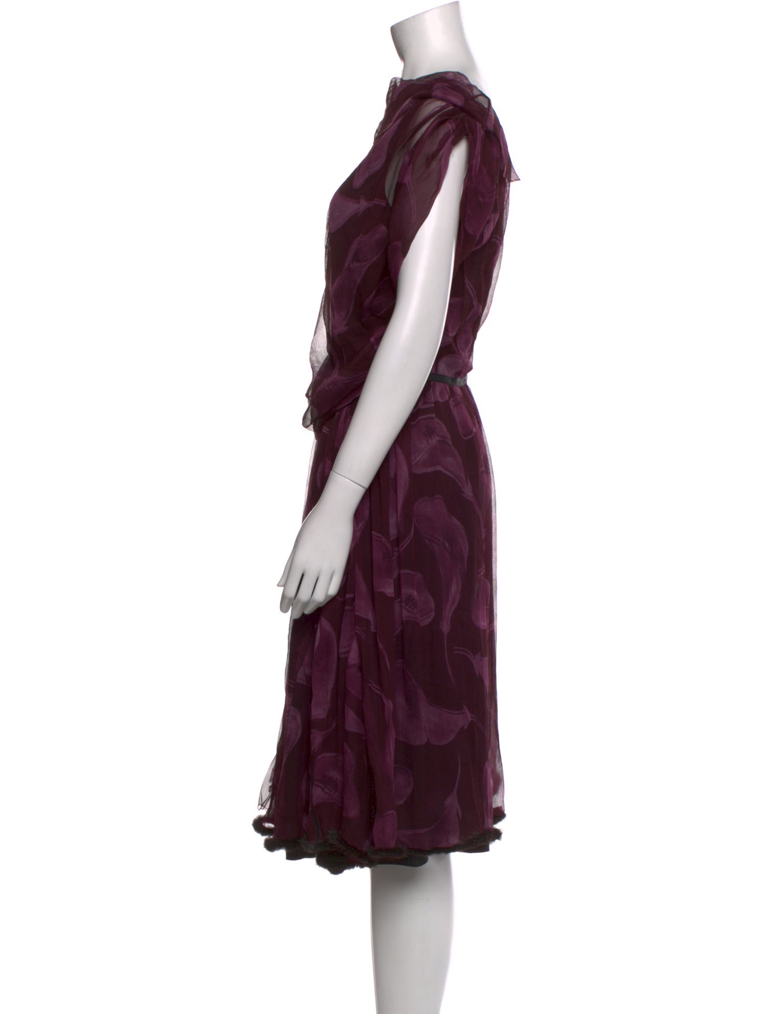 Nina Ricci Silk Knee-Length Dress